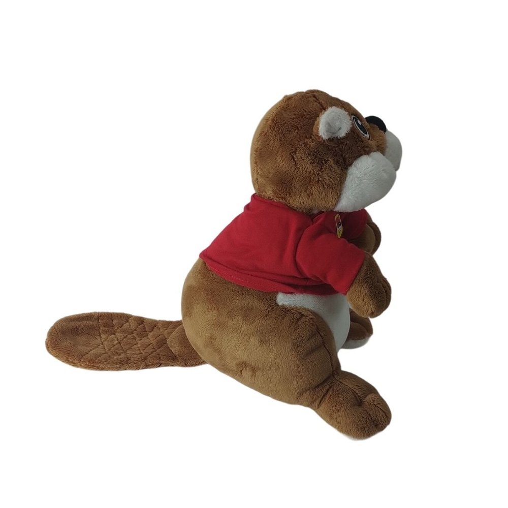 Jaag Buc-ees Beaver Red Shirt W/Logo Plush 10" Stuffed Animal - Picture 3 of 8